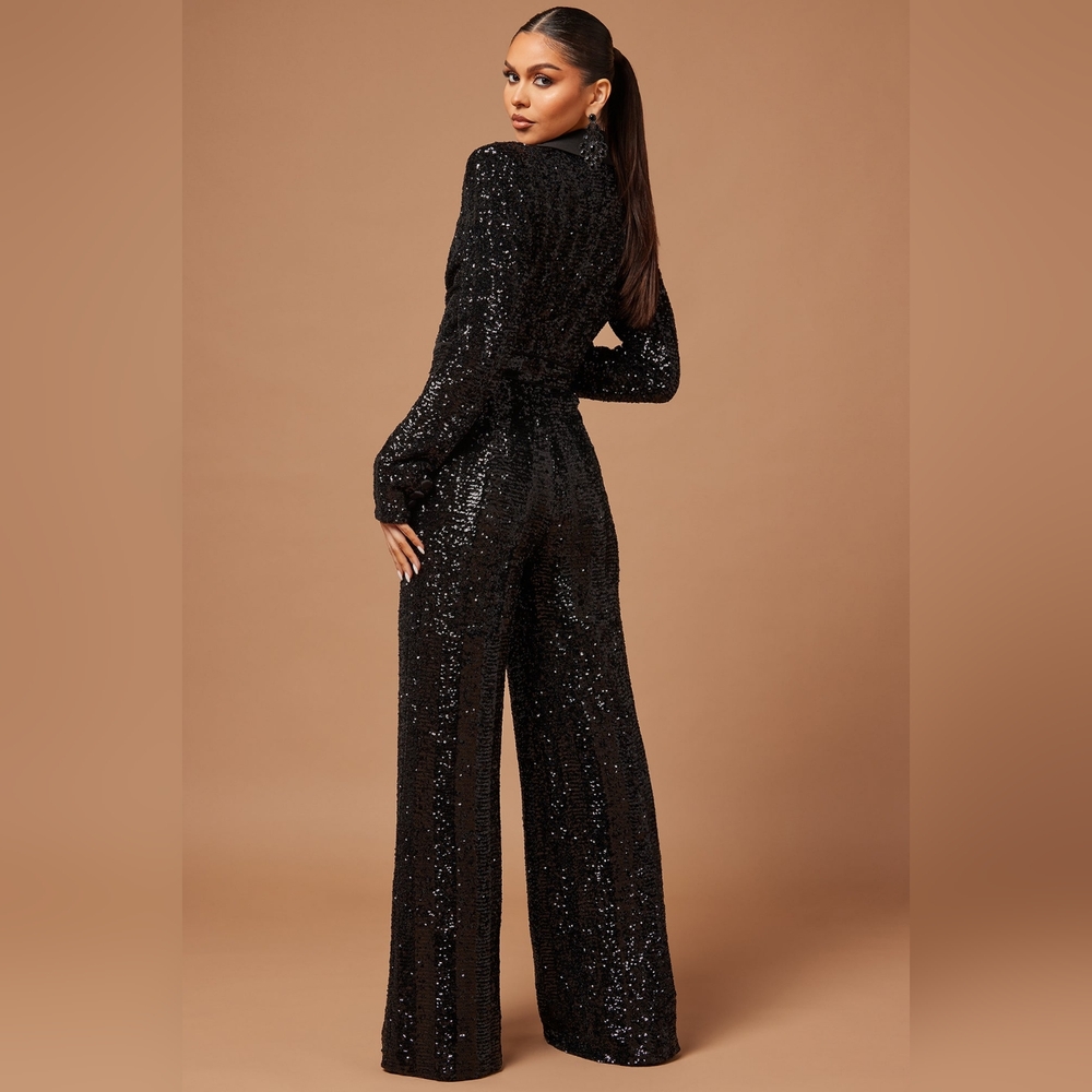 Nova Luxe Sequin Jumpsuit - Picture 5 of 10